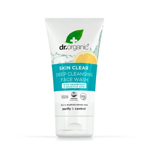 DR. ORGANIC Skin Clear Mélytisztító arclemosó (125ml)