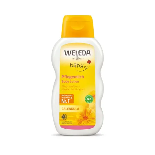 WELEDA Baby Bio körömvirágos natúr babaápoló tej (200ml)