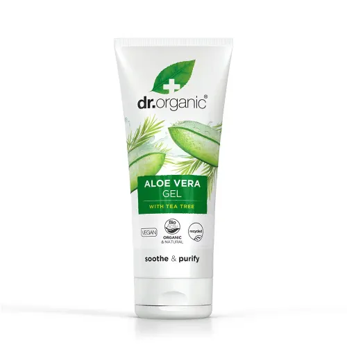 DR. ORGANIC Bio Aloe Vera testápoló gél teafa olajjal és árnikával (200ml)
