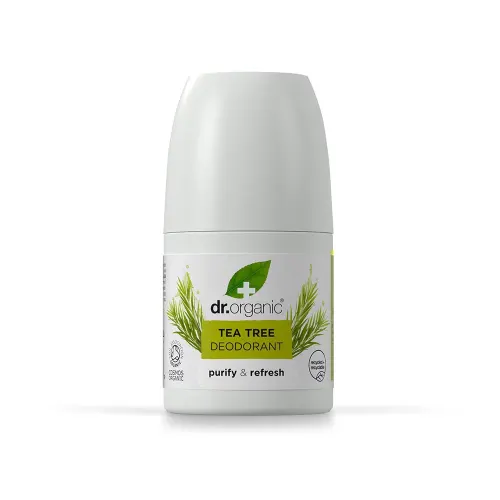 DR. ORGANIC Alumíniummentes golyós dezodor bio teafaolajjal (50ml)