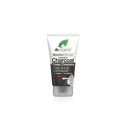 DR. ORGANIC Aktív szenes mélytisztító arcradír (125ml)