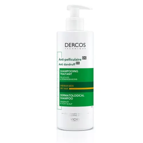 VICHY Dercos DS korpásodás elleni sampon száraz hajra (390ml)