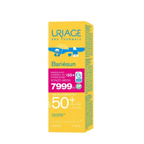 URIAGE Bariésun Kid hidratáló tej gyerekeknek SPF50+ vonzó áron (100ml)