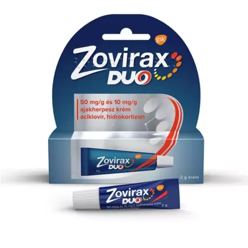 ZOVIRAX Duo 50mg/g+10mg/g krém ajakherpeszre (2g)