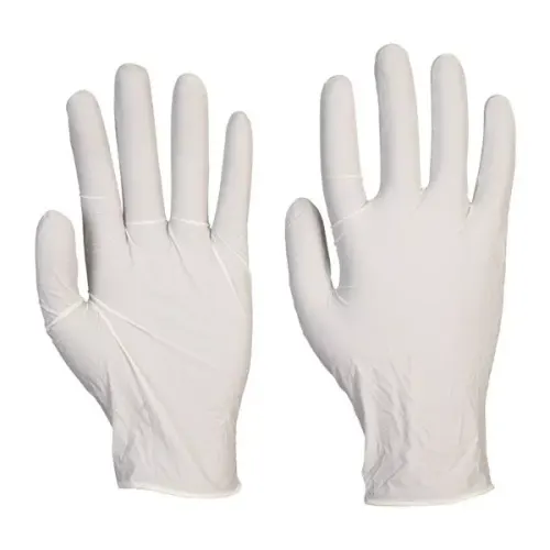 Vizsgálókesztyű latex púderezett M méret fehér ROMED (1db)